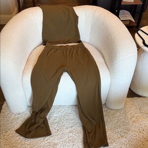 Elegant Brown Jumpsuit